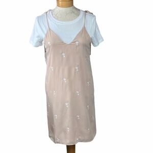 English Factory Spaghetti Strap Sheath with Tee S